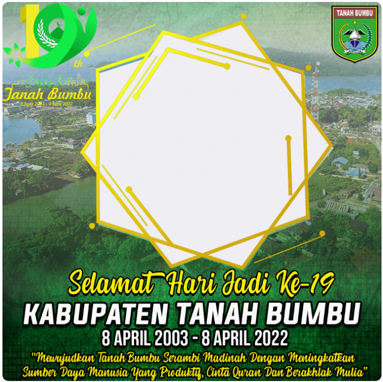 Link Twibbon Hari Jadi Tanah Bumbu 2022 Ke 19 Tahun Klik Disini