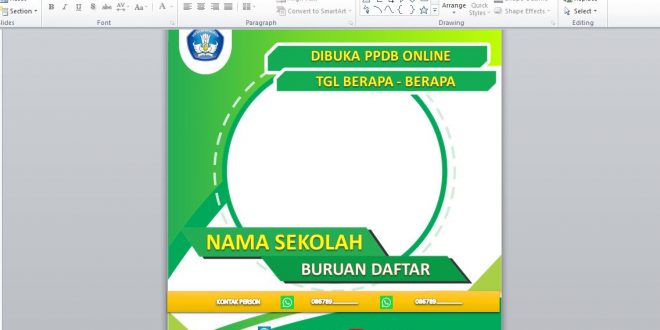 Download Template Twibbon PPDB