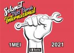 Desain simple Poster Hari Buruh 2021