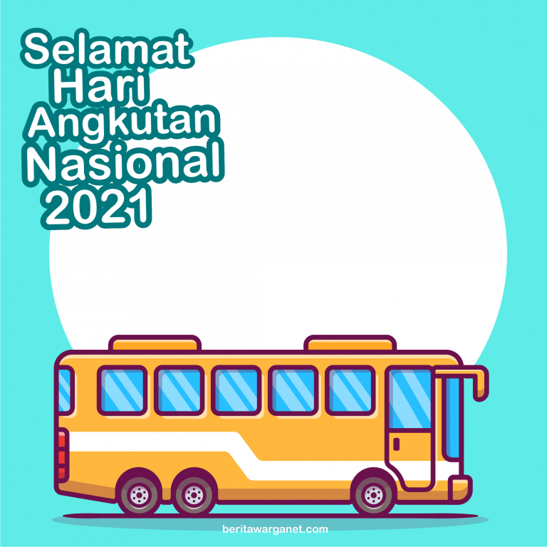 Poster hari Angkutan Nasional 2021