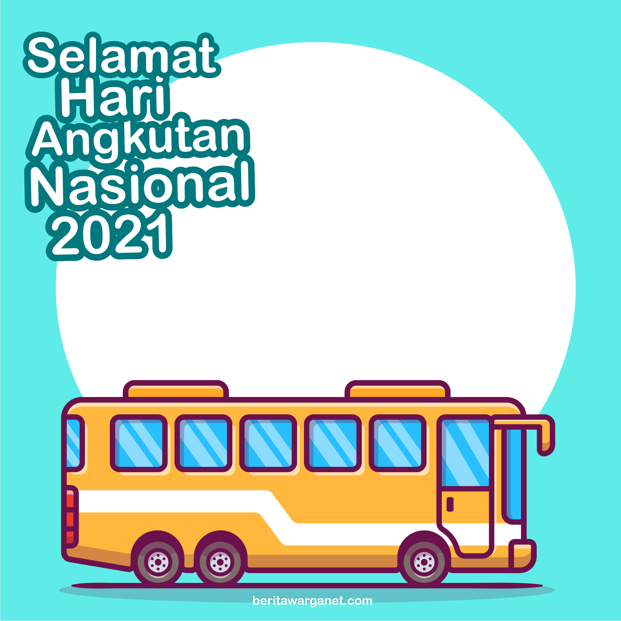 Poster hari Angkutan Nasional 2021