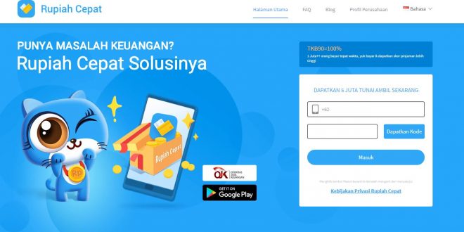 Rupiah Cepat Aplikasi Pinjaman Online Cepat Cair Terdaftar di OJK