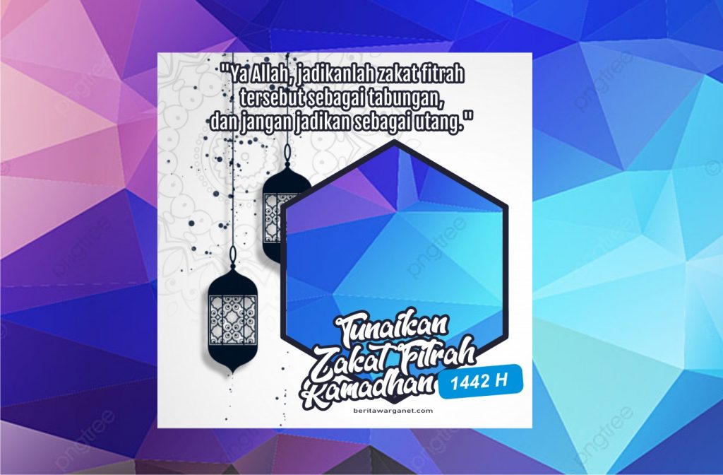 twibbon zakat fitrah 2021
