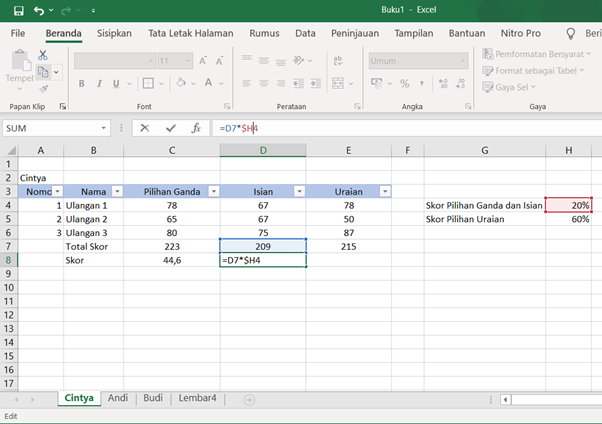 Hal yang Harus Dipelajari Pada Excel