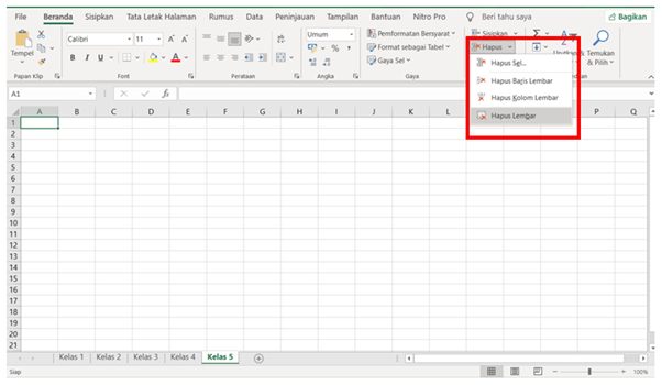 Workbook dan Worksheet Microsoft Excel 2