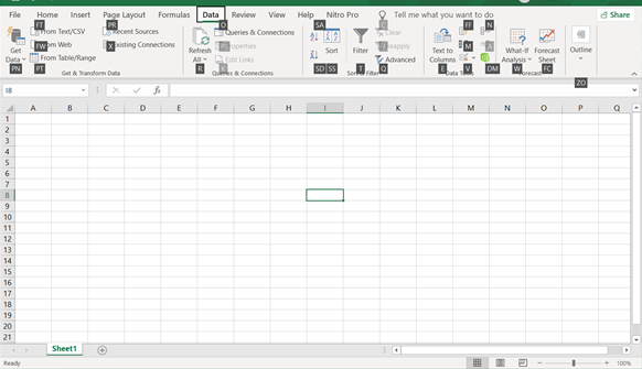 Ribbon Microsoft Excel 1