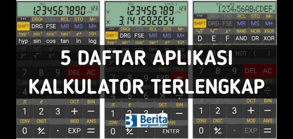 5 Daftar Aplikasi Kalkulator Terlengkap