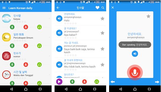 Aplikasi Belajar bahasa Korea Rekomendasi 3