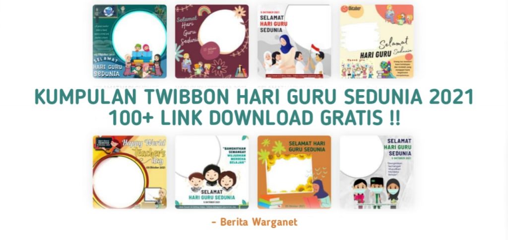 Kumpulan Twibbon Hari Guru Sedunia 2021