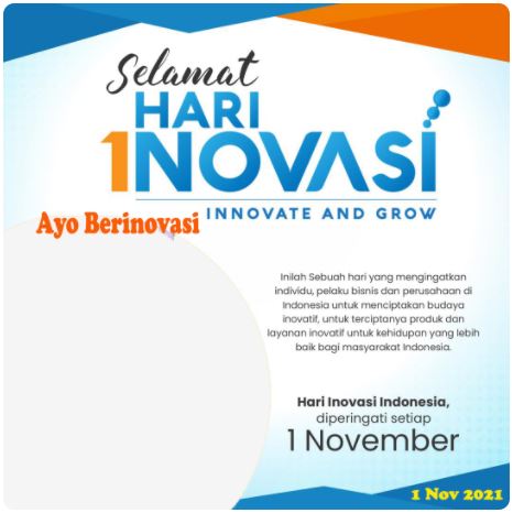Twibbon Hari Inovasi Indonesia 2021 Pilihan 1