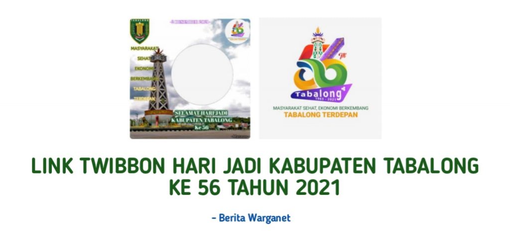 Twibbon Hari Jadi Kabupaten Tabalong 2021