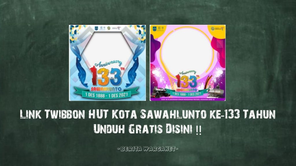 Link Twibbon HUT Kota Sawahlunto ke-133