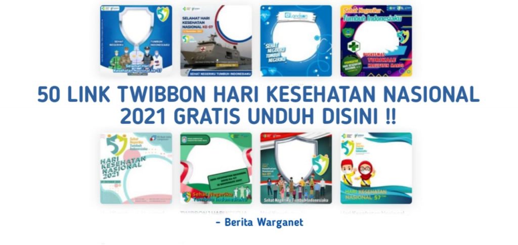 Link Twibbon Hari Kesehatan Nasional 2021