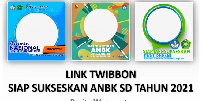 Link Twibbon Siap Sukseskan ANBK SD 2021