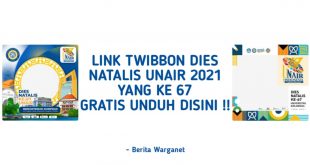 Twibbon Dies Natalis UNAIR 2021 Yang ke 67