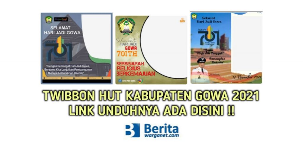 Twibbon HUT Kabupaten Gowa 2021