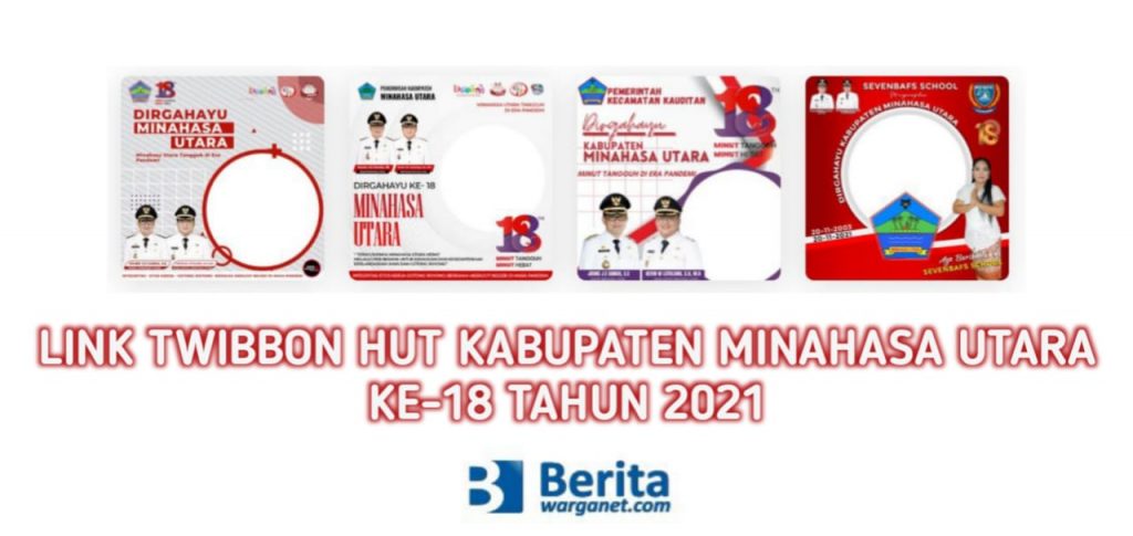 Twibbon HUT Kabupaten Minahasa Utara ke 18 Tahun 2021