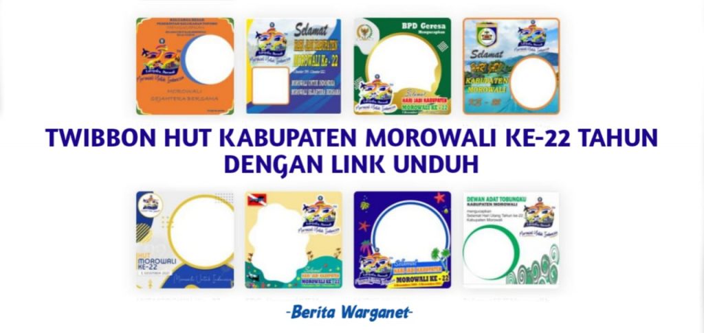 Twibbon HUT Kabupaten Morowali ke-22 Tahun
