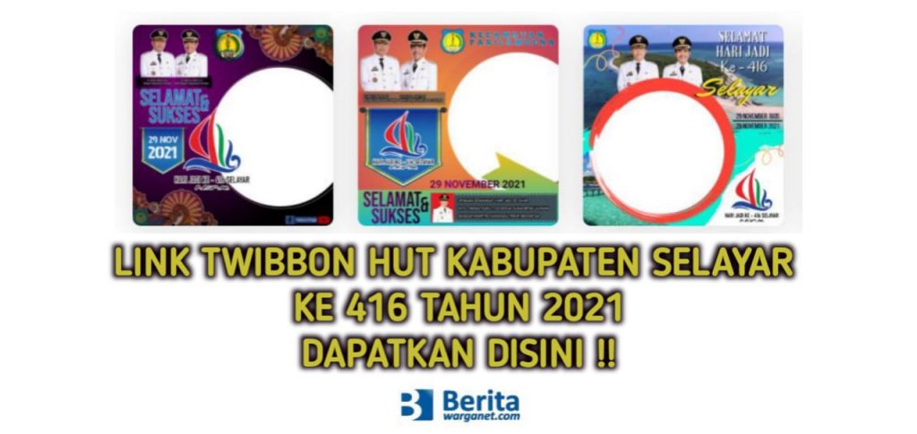 Twibbon HUT Kabupaten Selayar 2021