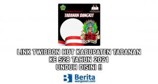 Twibbon HUT Kabupaten Tabanan 2021
