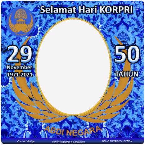 Twibbon HUT Korps Pegawai Republik Indonesia 2021 Pilihan 4