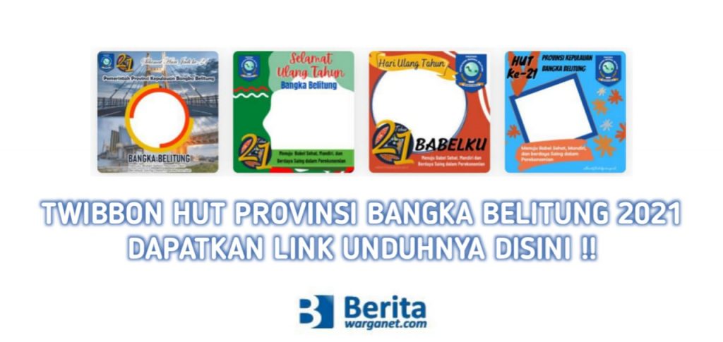 Twibbon HUT Provinsi Bangka Belitung 2021