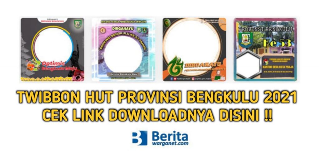 Twibbon HUT Provinsi Bengkulu 2021