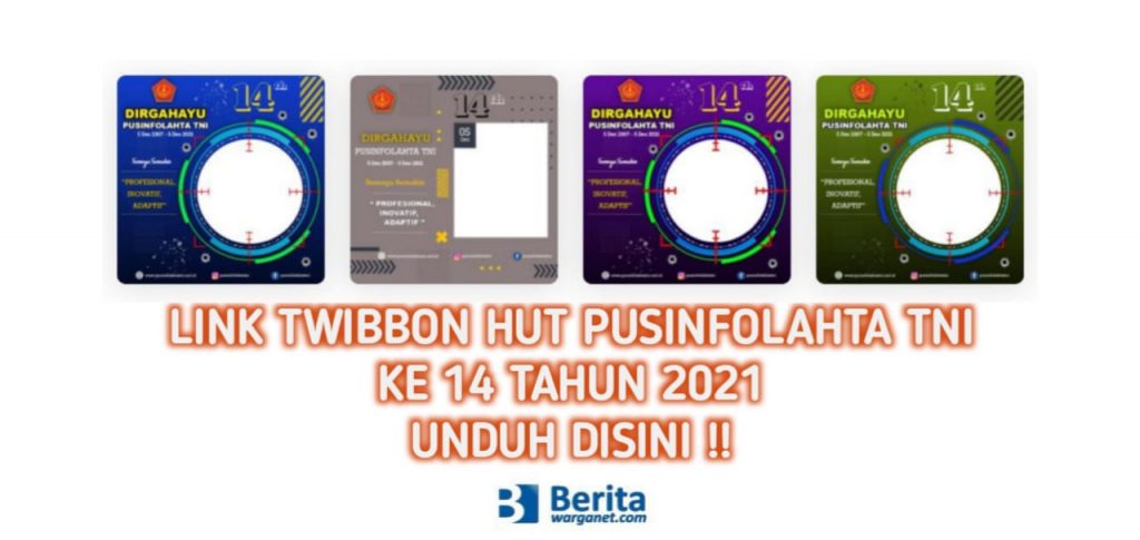 Twibbon HUT Pusinfolahta TNI 2021