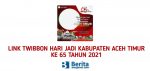 Twibbon Hari Jadi Kabupaten Aceh Timur 2021
