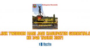 Twibbon Hari Jadi Kabupaten Gorontalo 2021
