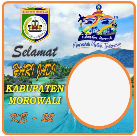 Twibbon Hari Jadi Kabupaten Morowali ke-22 Pilihan 5