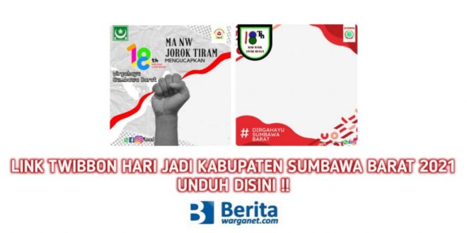 Twibbon Hari Jadi Kabupaten Sumbawa Barat 2021