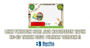 Twibbon Hari Jadi Kabupaten Tapin 2021