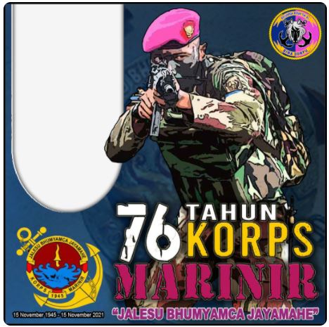 Twibbon Hari Jadi Korps Marinir 2021 Pilihan 1