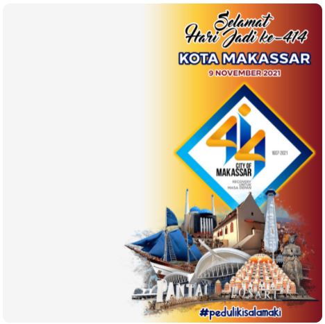Twibbon Hari Jadi Kota Makassar 2021 Pilihan 1