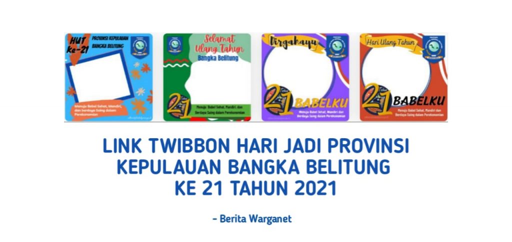 Twibbon Hari Jadi Provinsi Bangka Belitung 2021