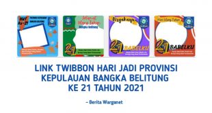 Twibbon Hari Jadi Provinsi Bangka Belitung 2021