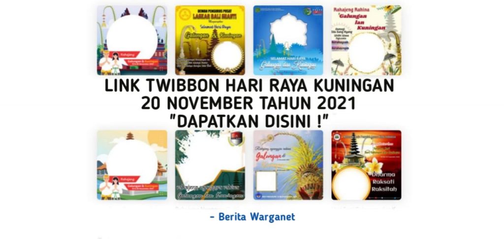Twibbon Hari Raya Kuningan 2021