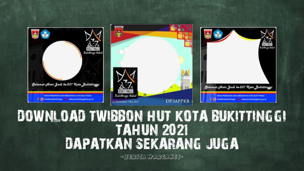 Download Twibbon HUT Kota Bukittinggi Tahun 2021
