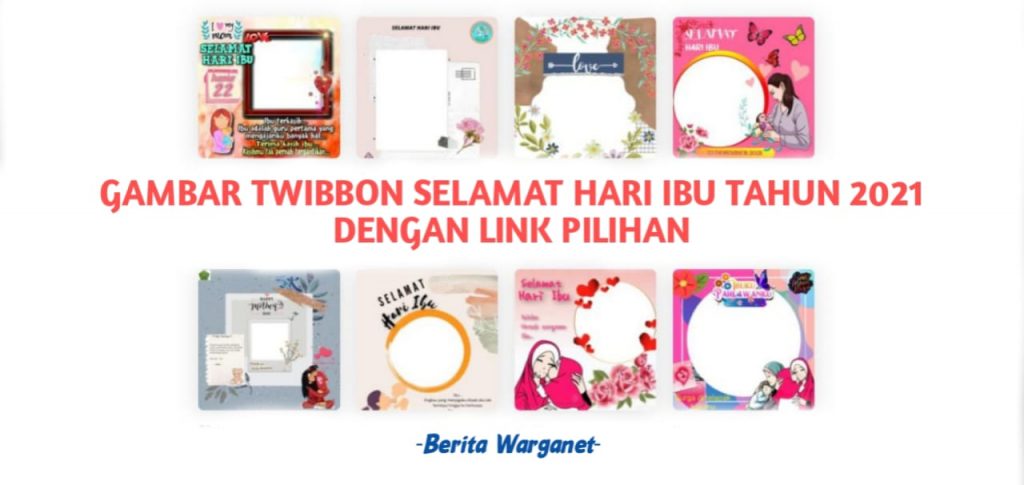 Gambar Twibbon Selamat Hari Ibu Tahun 2021