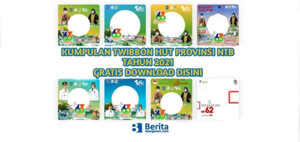 Twibbon HUT Provinsi NTB Tahun 2021