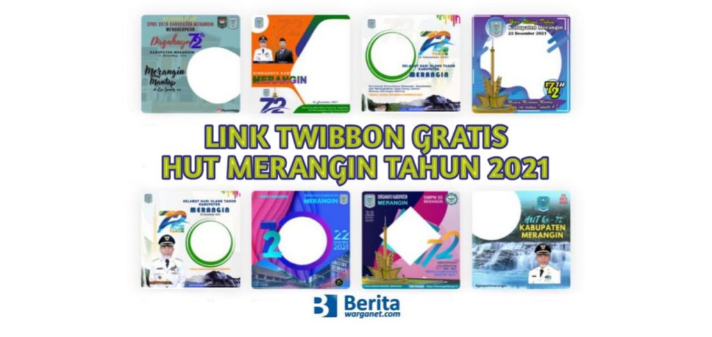 Link Twibbon Gratis HUT Merangin Tahun 2021