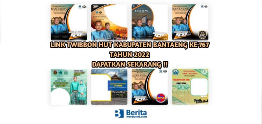Link Twibbon HUT Kabupaten Bantaeng ke-767