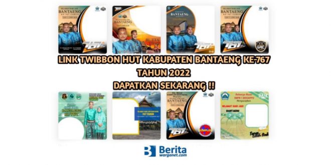 Link Twibbon HUT Kabupaten Bantaeng ke-767
