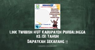 Link Twibbon HUT Kabupaten Purbalingga ke-191 Tahun
