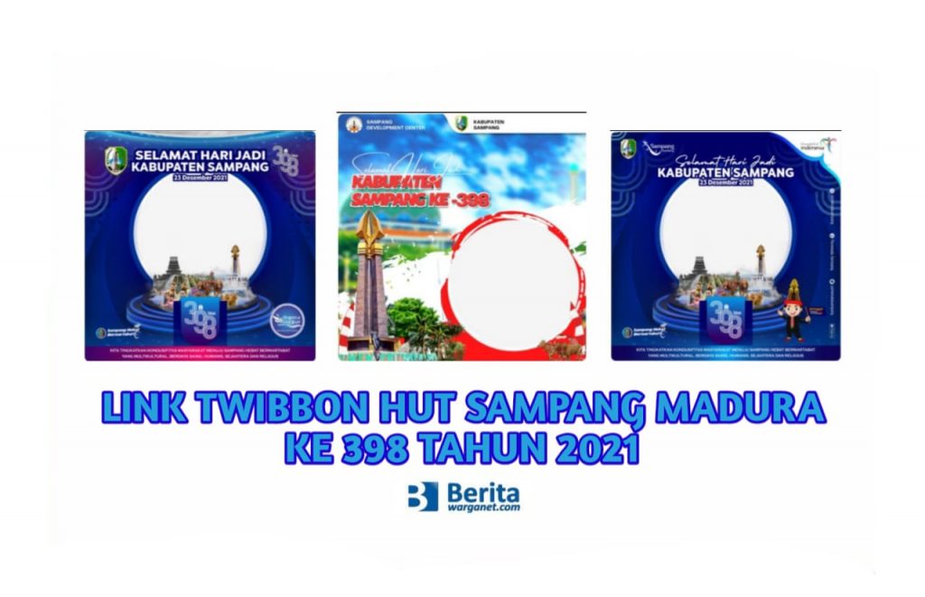 Link Twibbon HUT Sampang Madura Ke 398 Tahun 2021