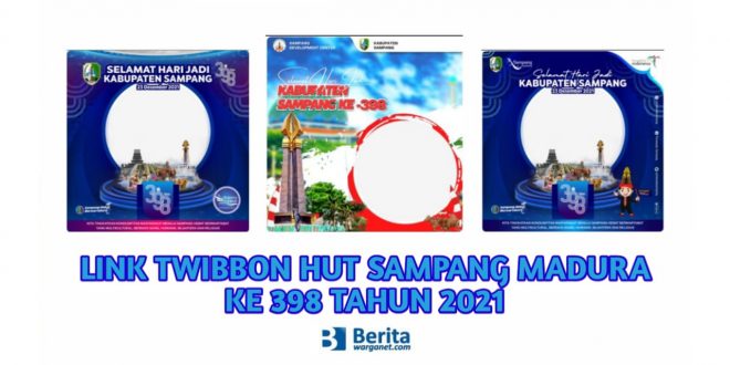 Link Twibbon HUT Sampang Madura Ke 398 Tahun 2021