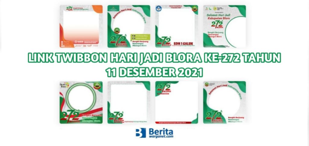 Link Twibbon Hari Jadi Blora ke-272