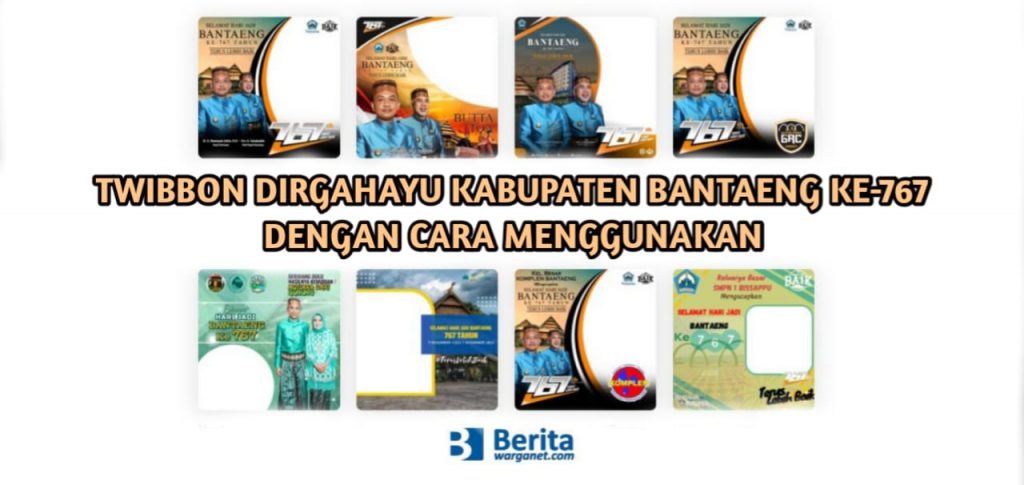 Twibbon Dirgahayu Kabupaten Bantaeng ke-767
