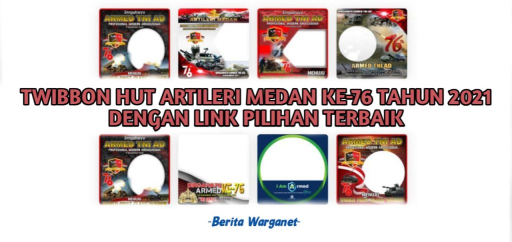 Twibbon HUT Artileri Medan Tahun 2021